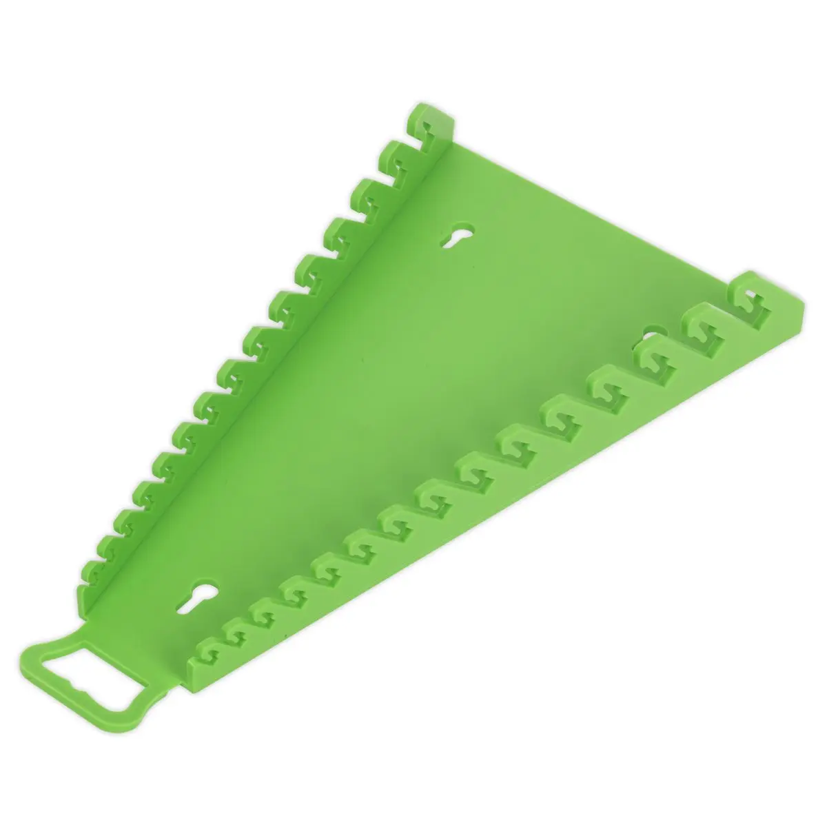 Sealey Premier High Visibility Green Reverse Spanner Rack 15 Capacity Hanging Toolbox - Image 4