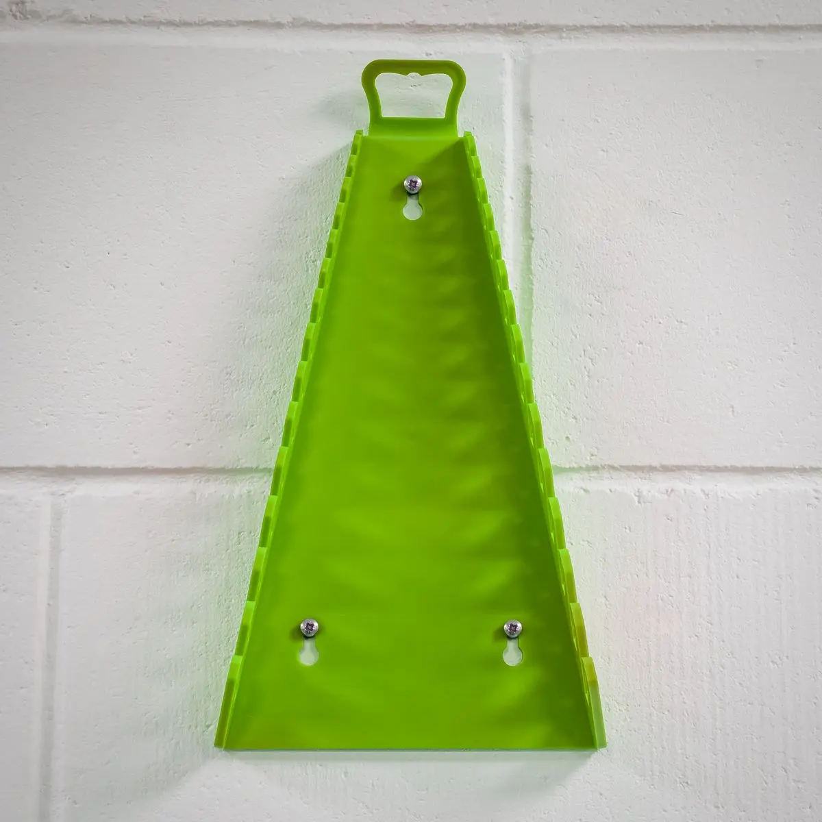Sealey Premier High Visibility Green Reverse Spanner Rack 15 Capacity Hanging Toolbox - Image 7