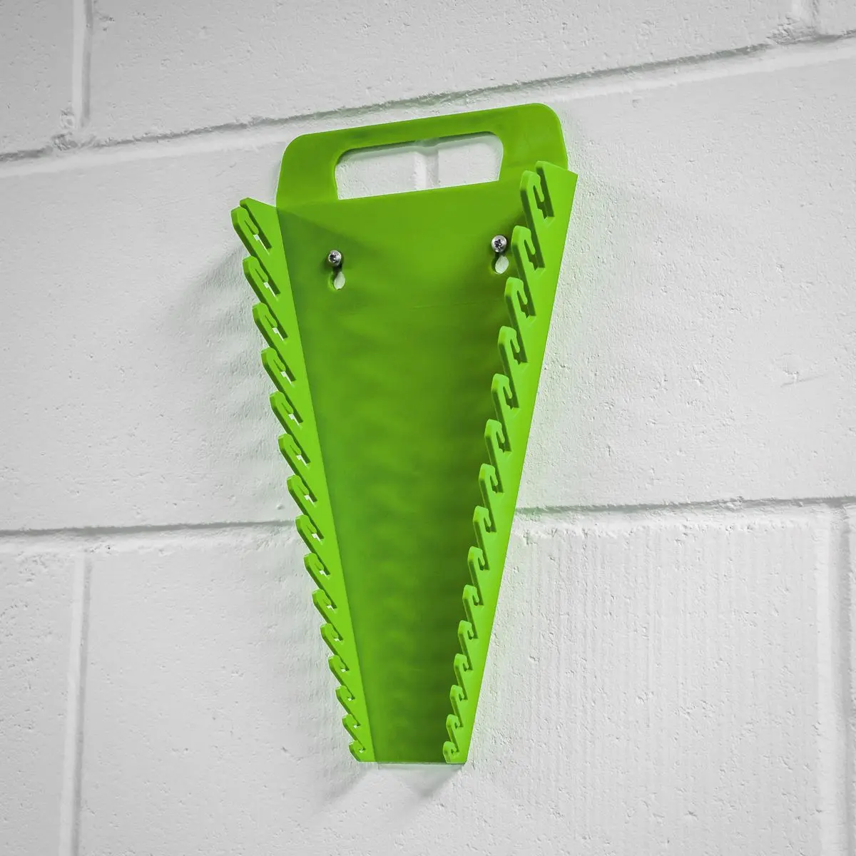 Sealey Premier High Visibility Green Spanner Rack 15 Capacity Hanging Toolbox - Image 5