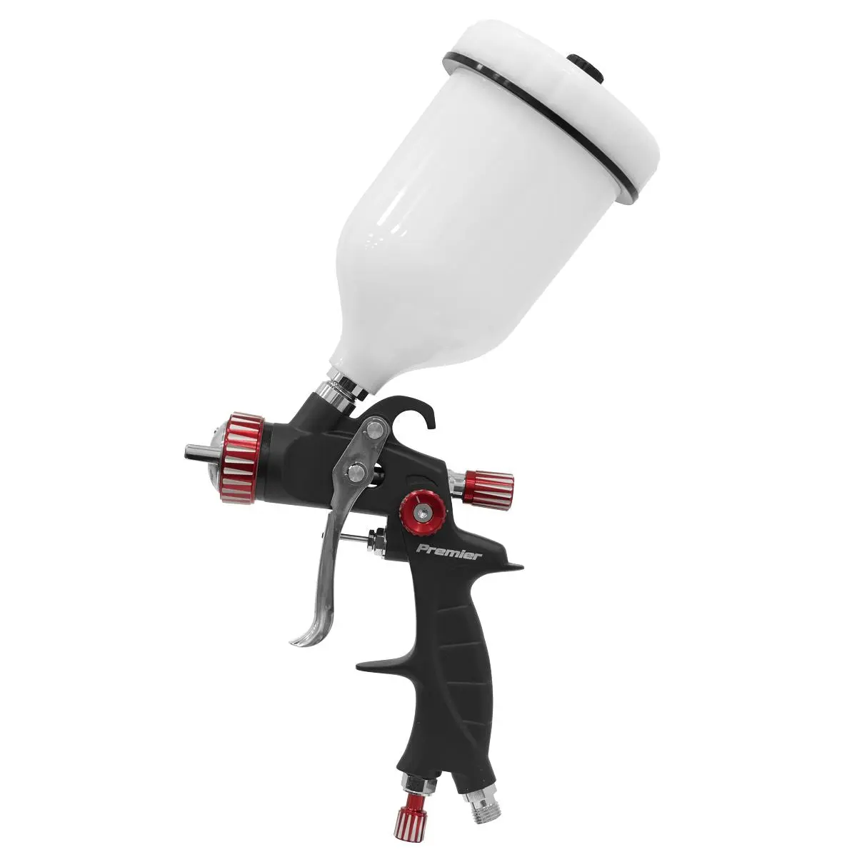 Sealey Premier HVLP Gravity Feed Spray Gun - 1.3mm Set-Up - Image 5
