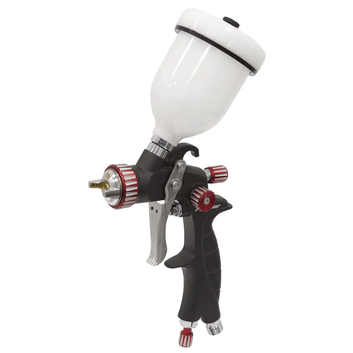 Sealey Premier HVLP Gravity Feed Touch Up Spray Gun 1mm Nozzle Set Up