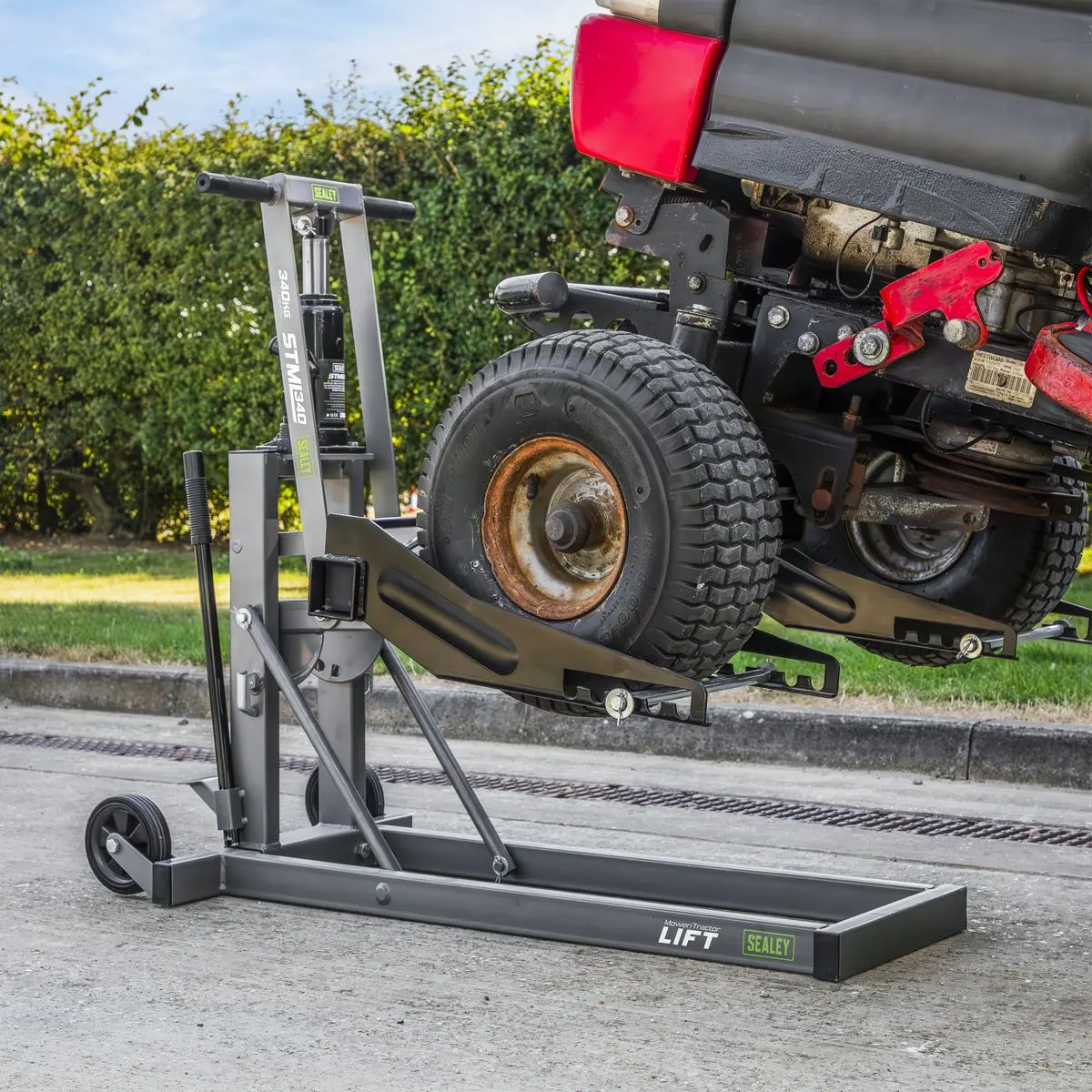 Sealey Premier Hydraulic Mower/Tractor Lift 340kg Capacity - Image 12