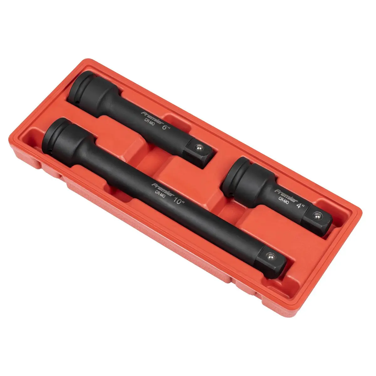 Sealey Premier Impact Extension Bar Set 3/4"Sq Drive 3pc - Image 8