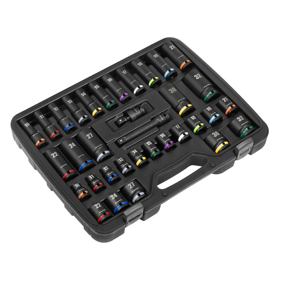 Sealey Premier Impact Socket Set 1/2"Sq Drive 34pc - Image 9