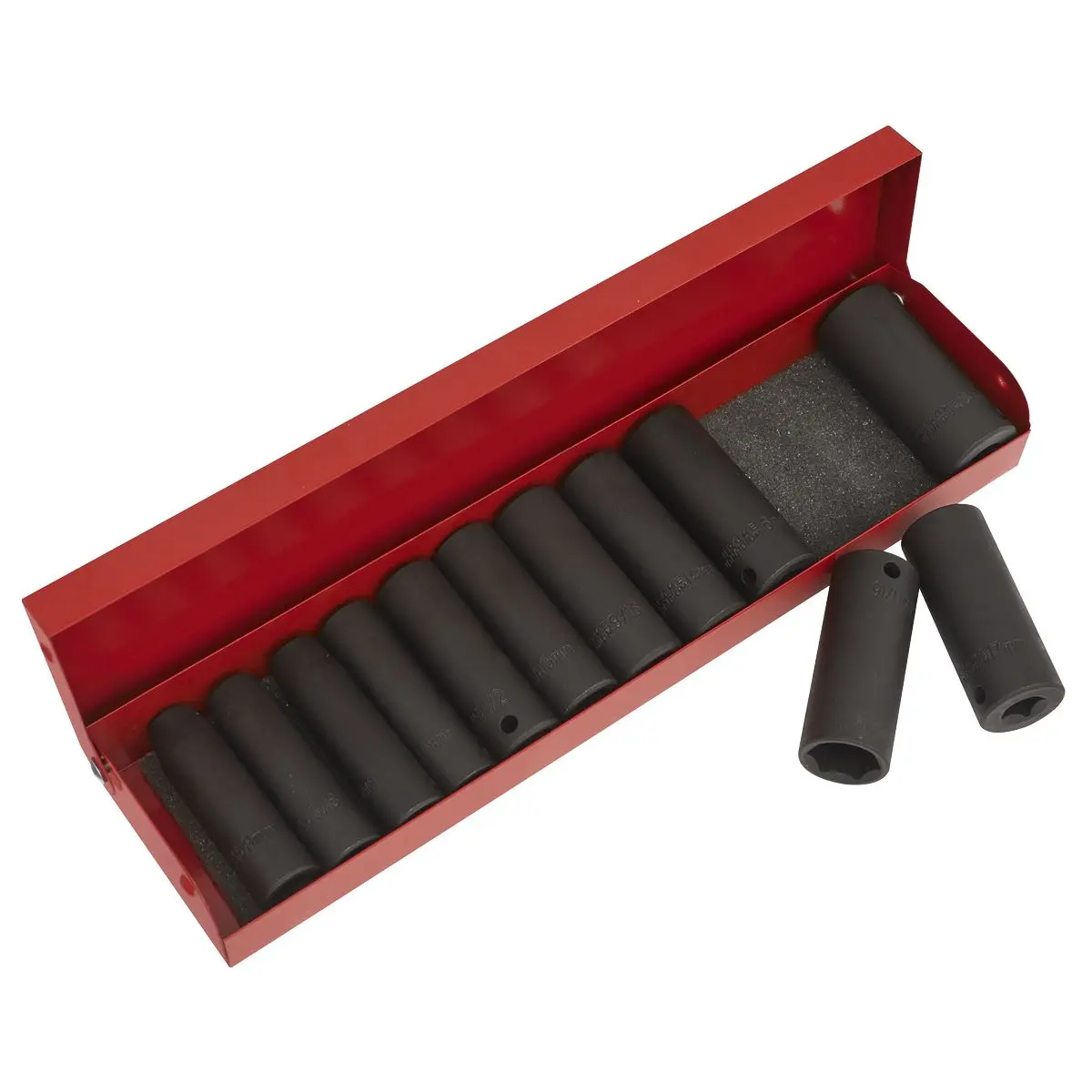 Sealey Premier Impact Socket Set 12pc Deep 3/8"Sq Drive Metric/Imperial