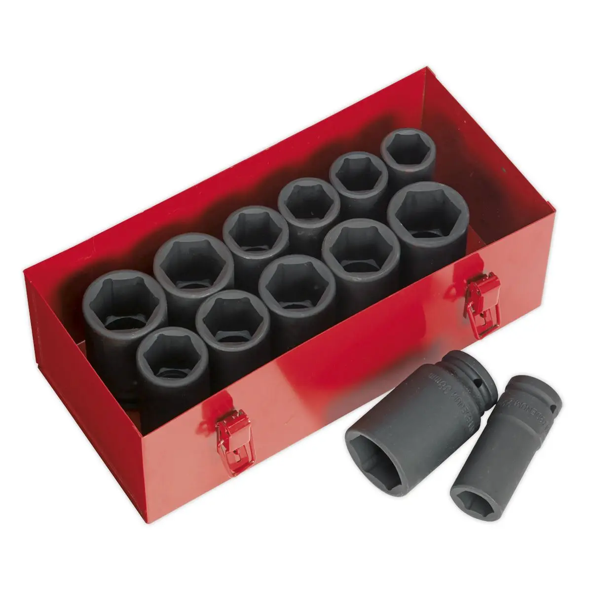 Sealey Premier Impact Socket Set 13pc Deep 3/4"Sq Drive Metric/Imperial - Image 4