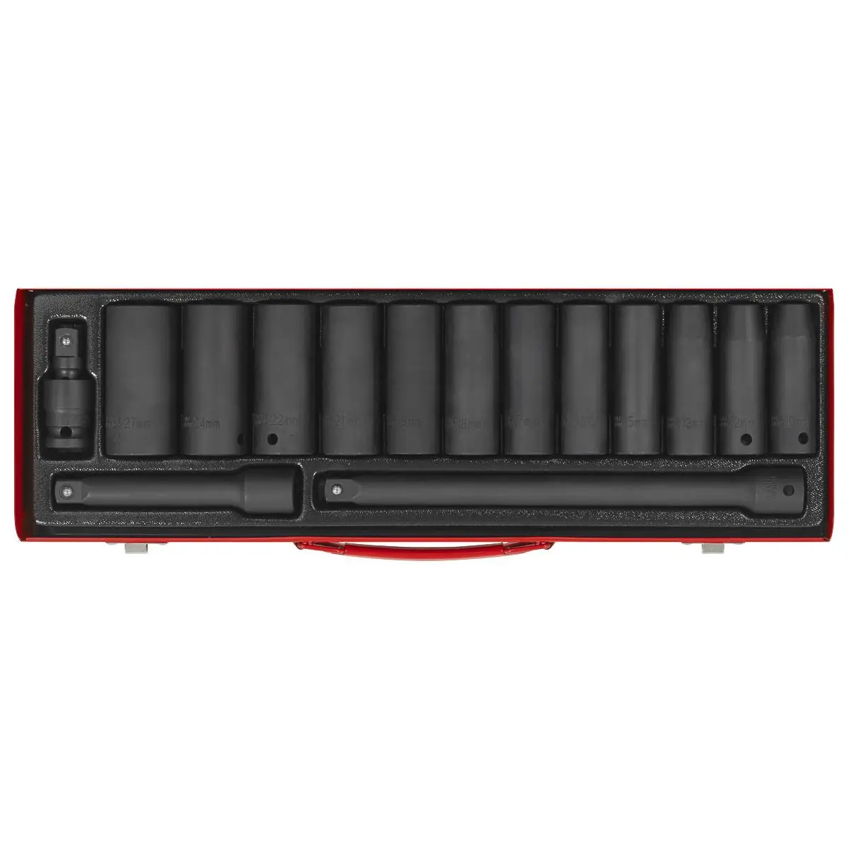 Sealey Premier Impact Socket Set 15pc 1/2"Sq Drive Deep Metric - Image 9
