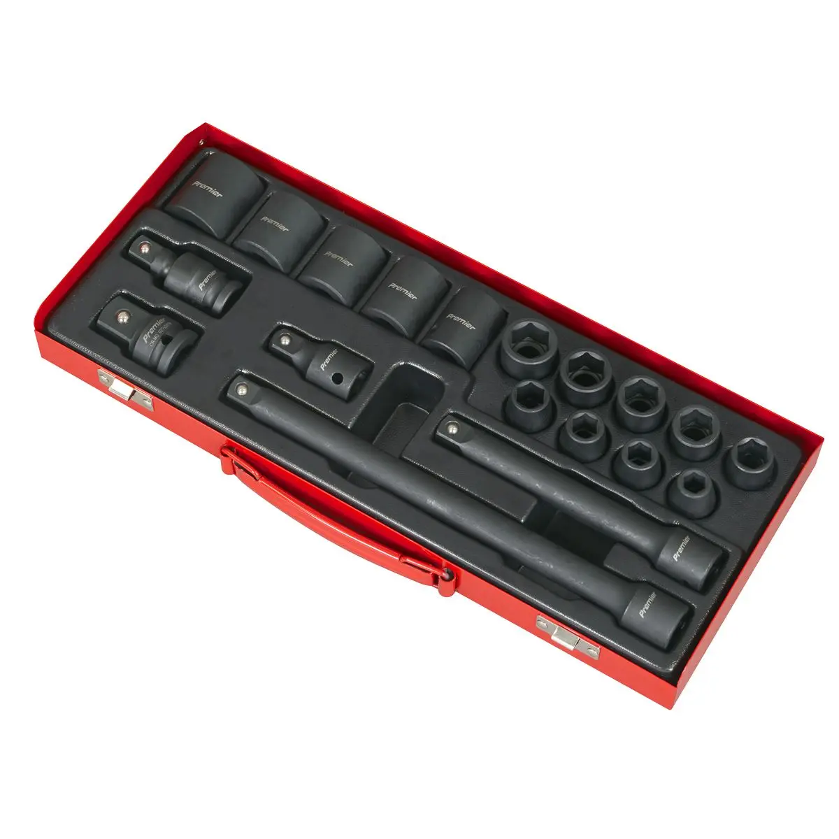 Sealey Premier Impact Socket Set 19pc 1/2"Sq Drive Metric - Image 11