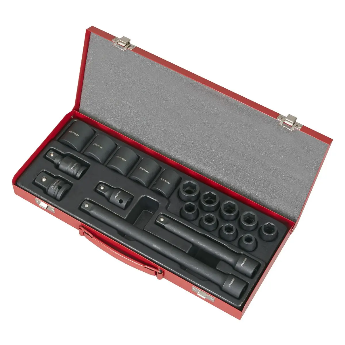 Sealey Premier Impact Socket Set 19pc 1/2"Sq Drive Metric - Image 6