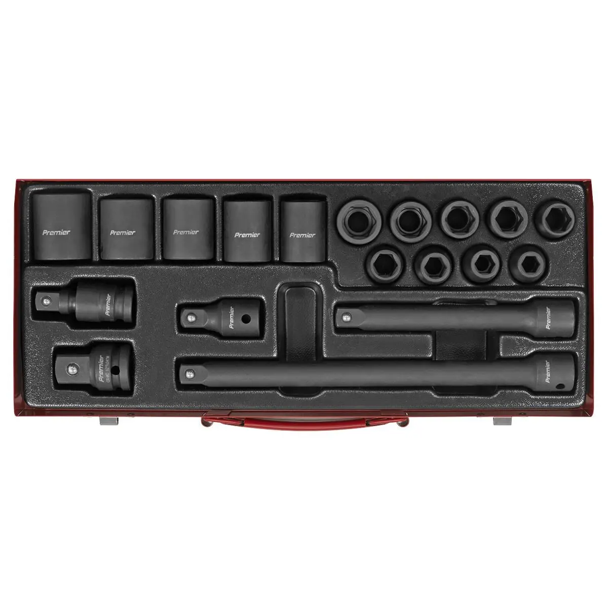 Sealey Premier Impact Socket Set 19pc 1/2"Sq Drive Metric - Image 7