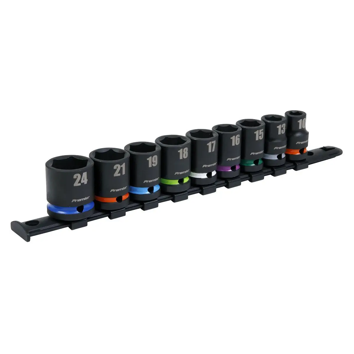 Sealey Premier Impact Socket Set 9pc 1/2"Sq Drive Metric