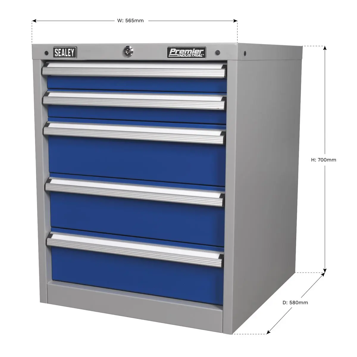 Sealey Premier Industrial Cabinet Industrial 5 Drawer - Image 12