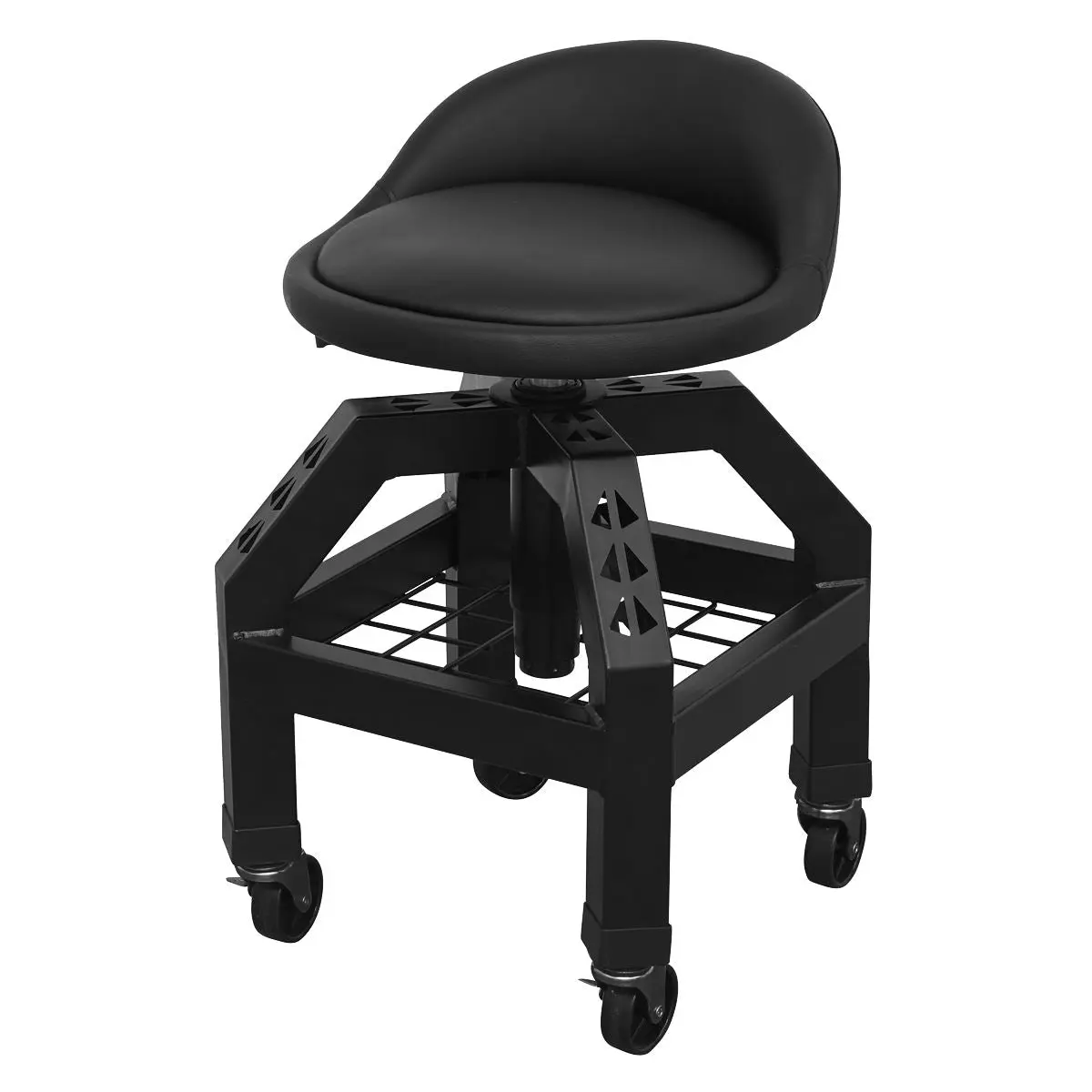 Sealey Premier Industrial Premier Industrial Pneumatic Creeper Stool with Adjustable Height Swivel Seat & Back Rest - Image 3