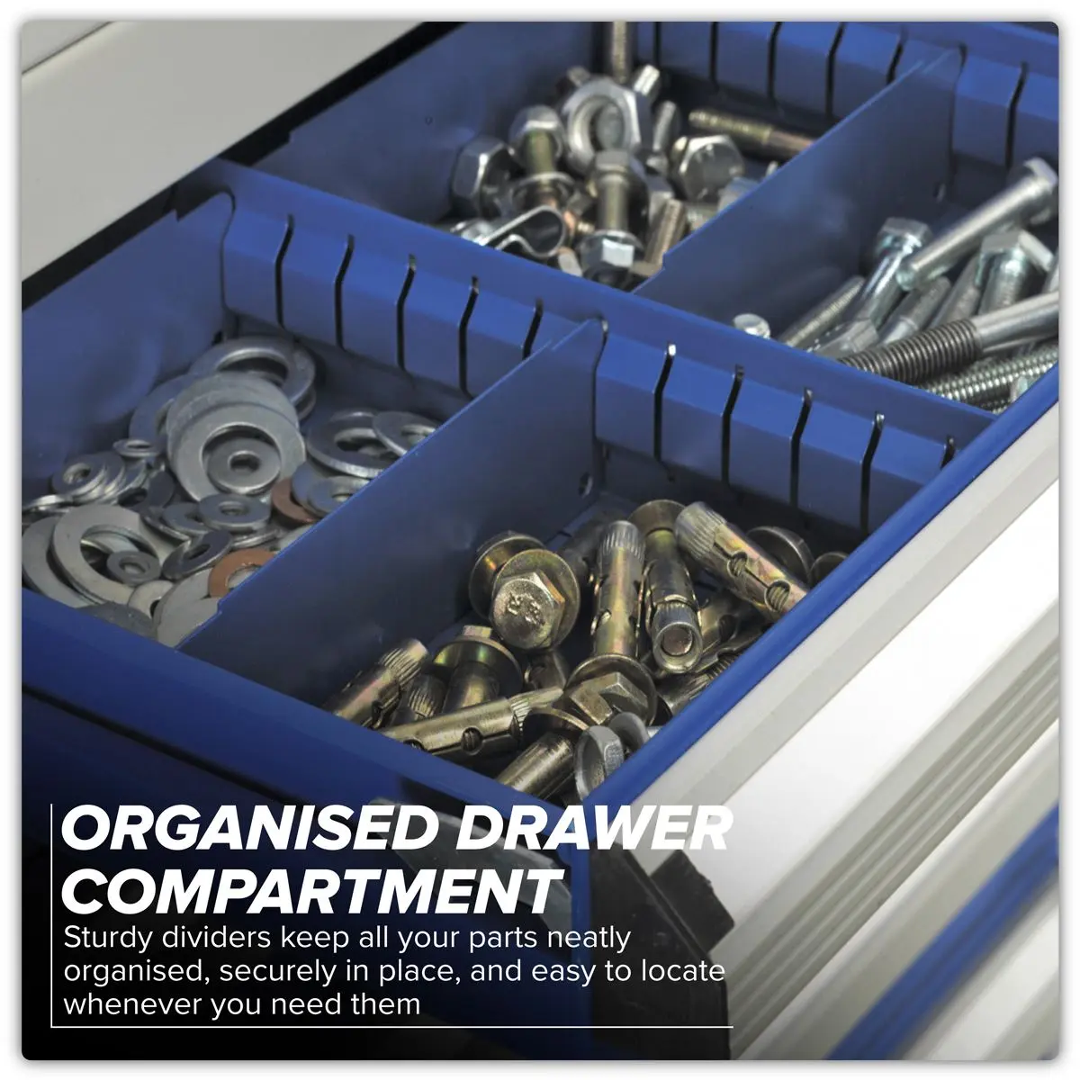Sealey Premier Industrial Mobile Industrial Cabinet 5 Drawer - Image 9