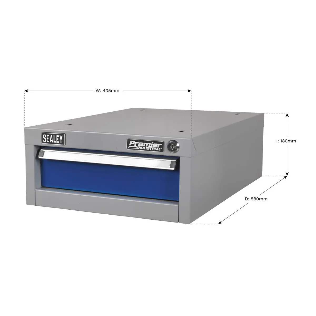 Sealey Premier Industrial Single Drawer Unit for API Series Workbenches - Image 4