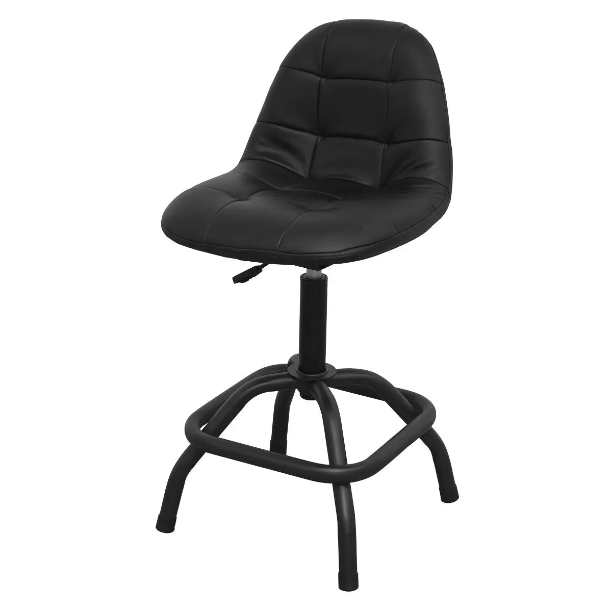 Sealey Premier Industrial Premier Industrial Pneumatic Workshop Stool with Adjustable Height Swivel Seat & Back Rest - Image 10