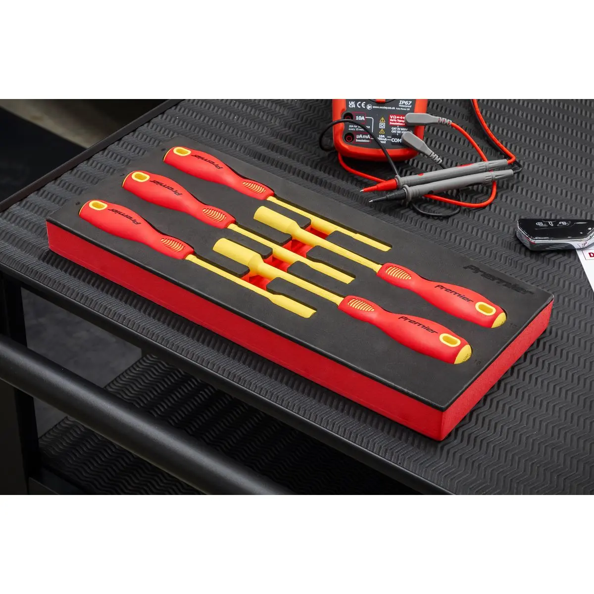 Sealey Premier Insulated Nut Driver Set 5pc with Tool Tray - VDE Approved - Image 5