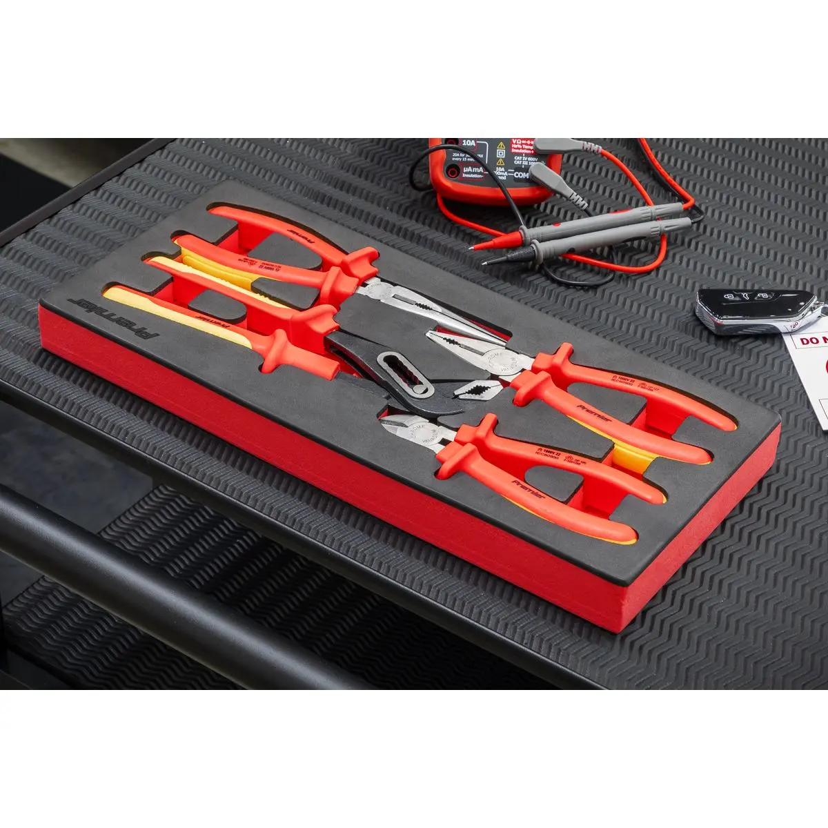Sealey Premier Insulated Pliers Set 4pc with Tool Tray - VDE Approved - Image 3