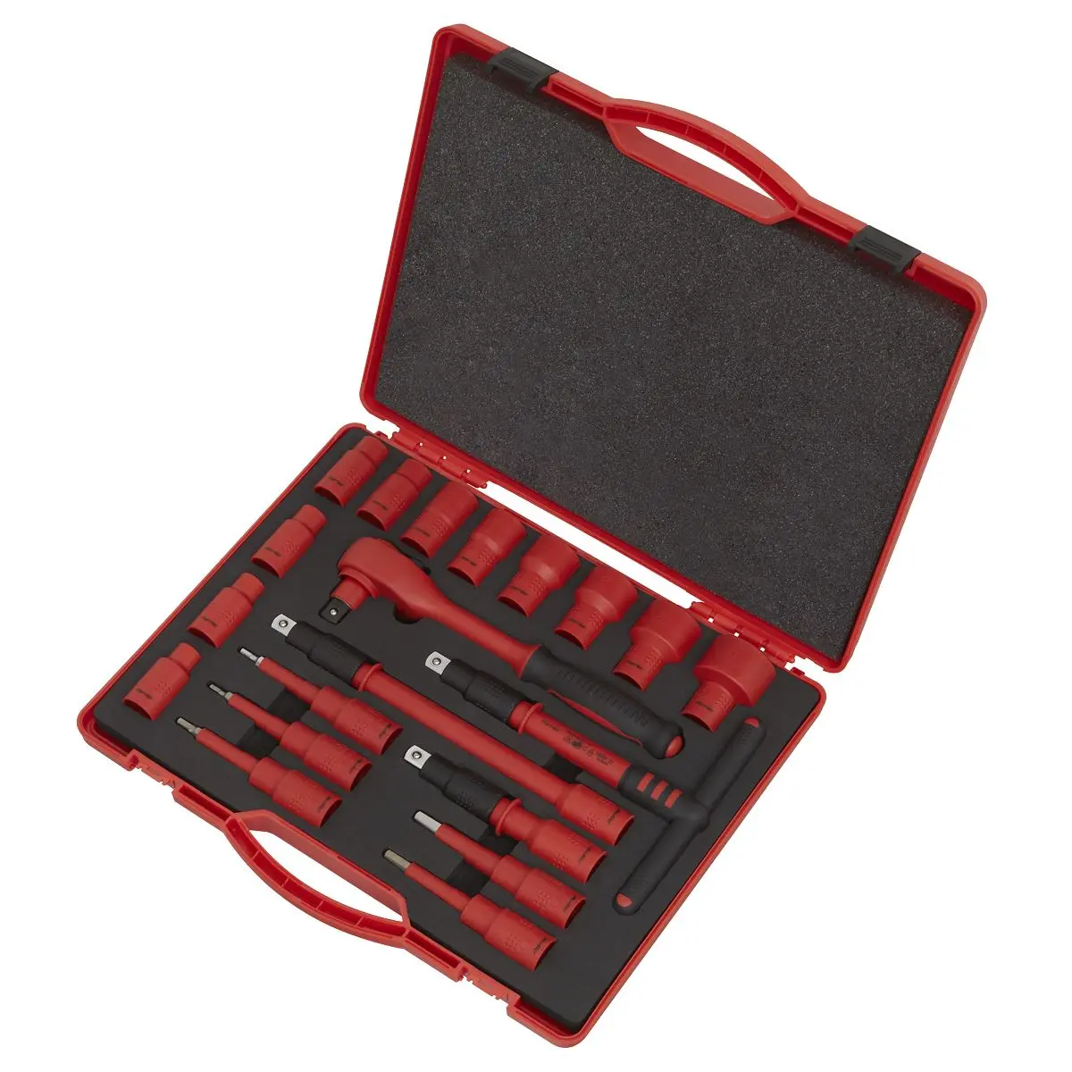Sealey Premier Insulated Socket Set 20pc 1/2"Sq Drive WallDrive® VDE Approved - Image 2