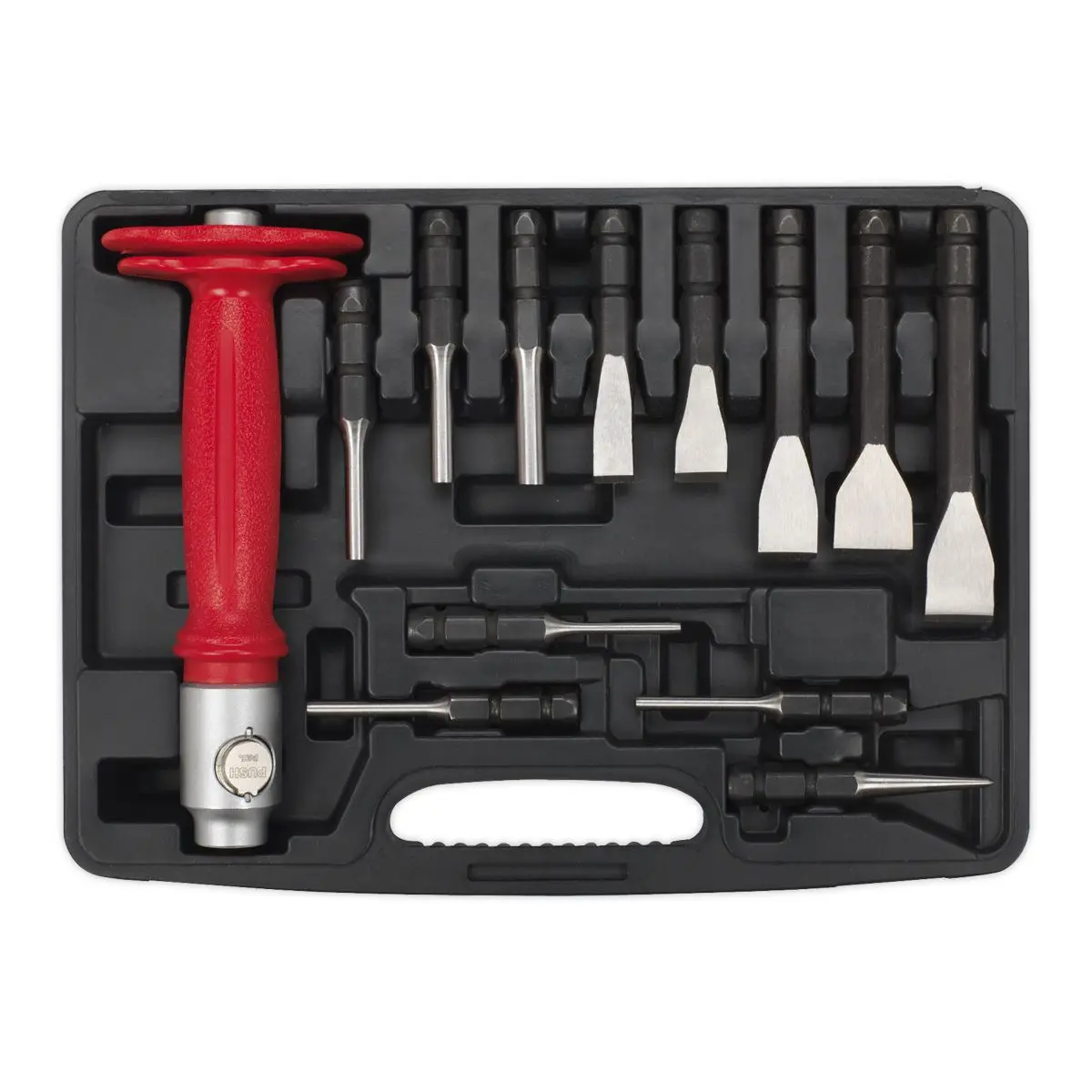 Sealey Premier Interchangeable Punch & Chisel Set 13pc - Image 3