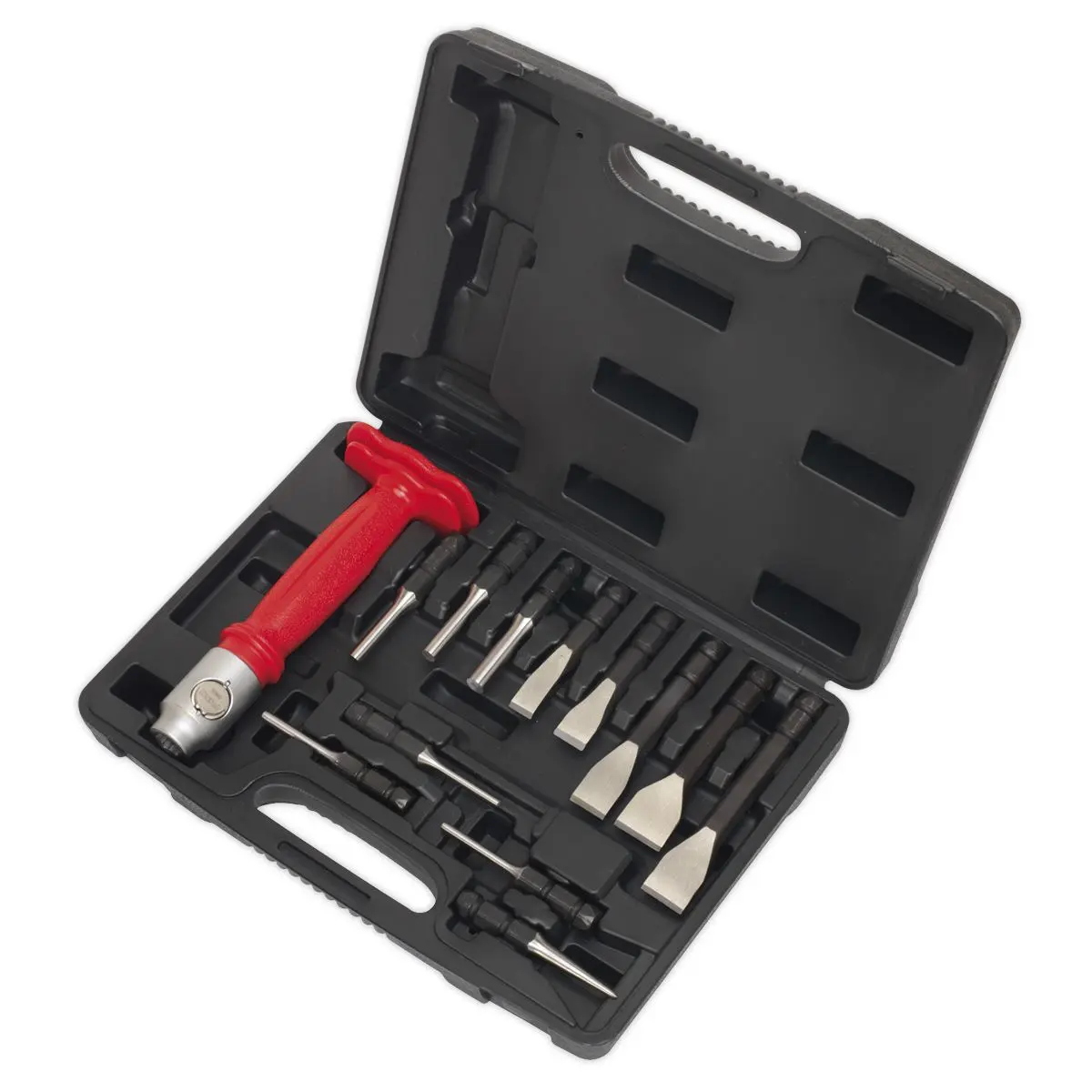 Sealey Premier Interchangeable Punch & Chisel Set 13pc - Image 4