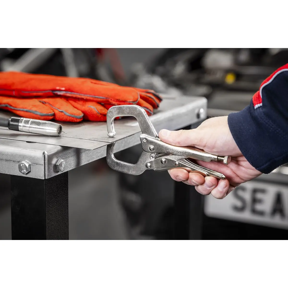 Sealey Premier Locking Pliers Set with Foam Tray 10pc - Image 4