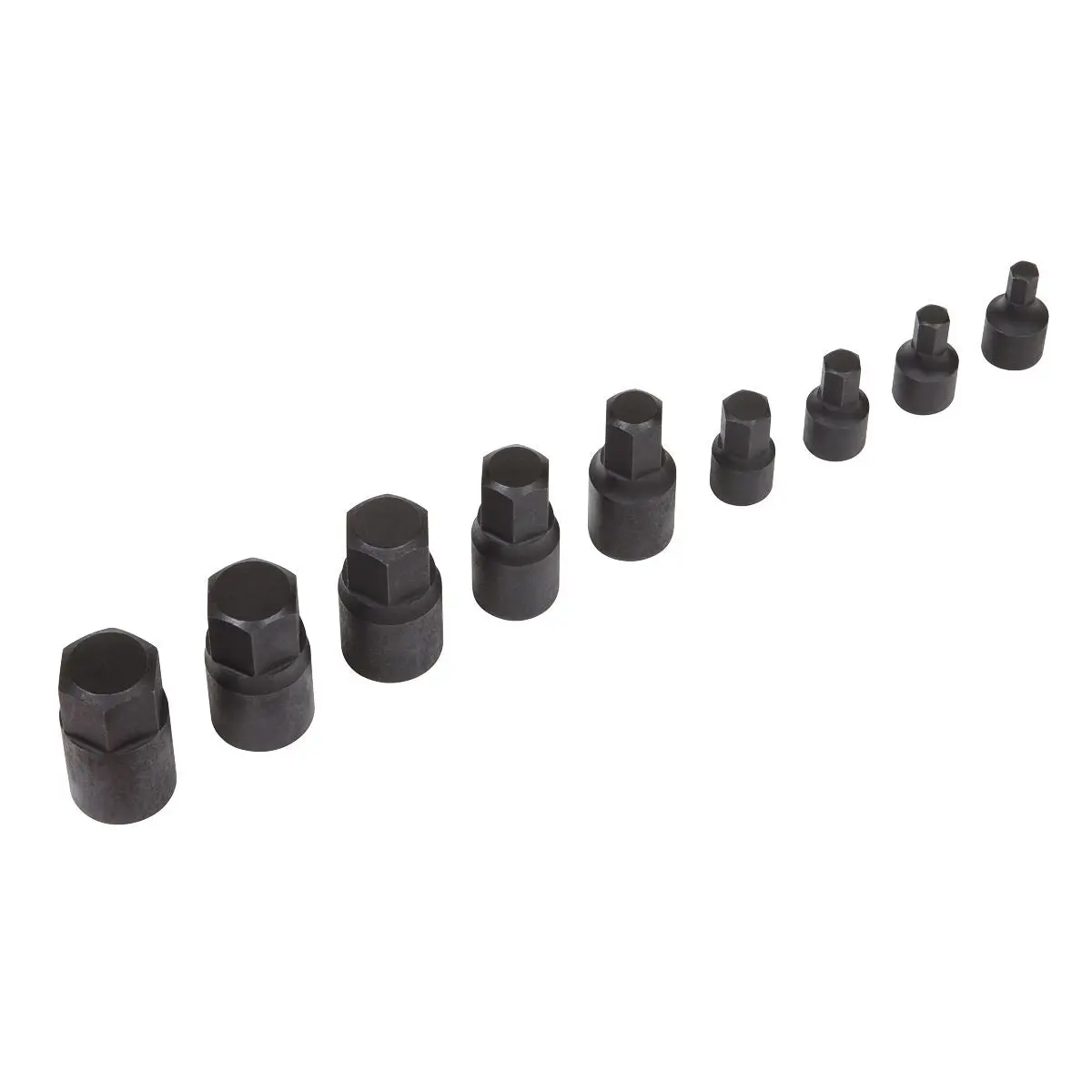 Sealey Premier Low Profile Impact Hex Socket Bit Set 1/4" & 3/8" Sq Drive 9pc - Metric - Image 5