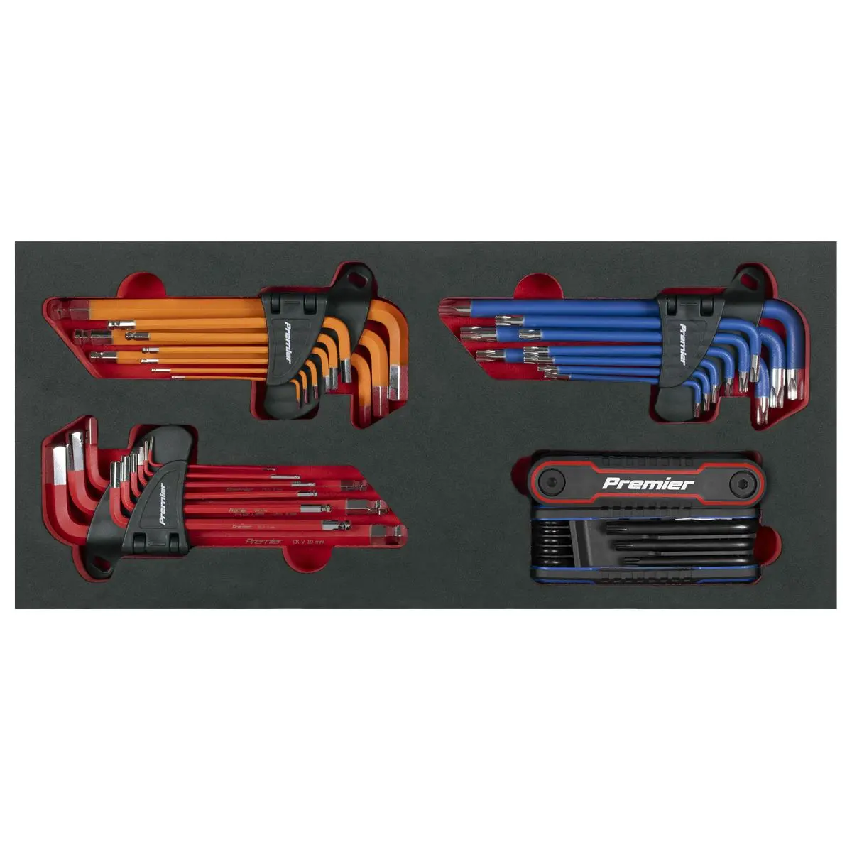 Sealey Premier Master Key Set with Tool Tray 43pc