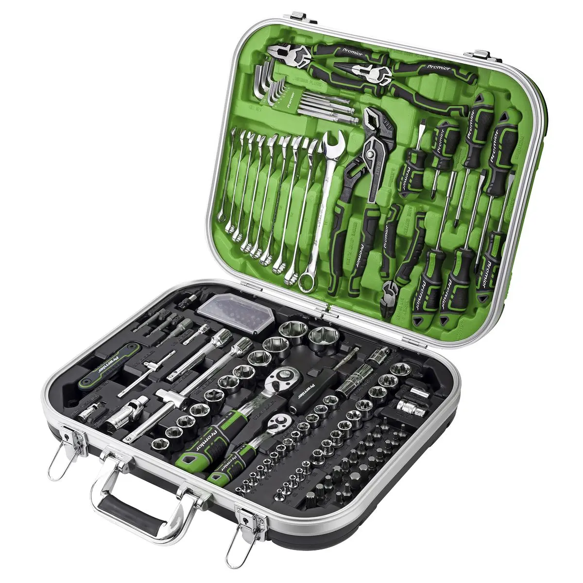 Sealey Premier Mechanic's Tool Kit 144pc Hi-Vis Green