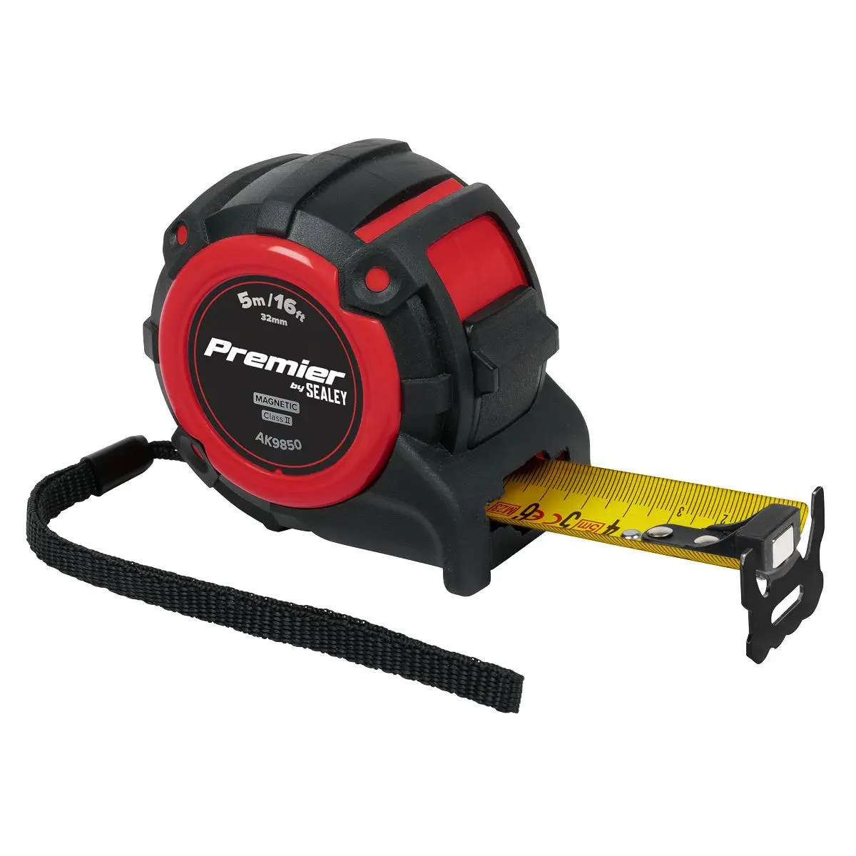 Sealey Premier Metric/Imperial Tape Measure Extra-Wide Blade 5m(16ft) x 32mm