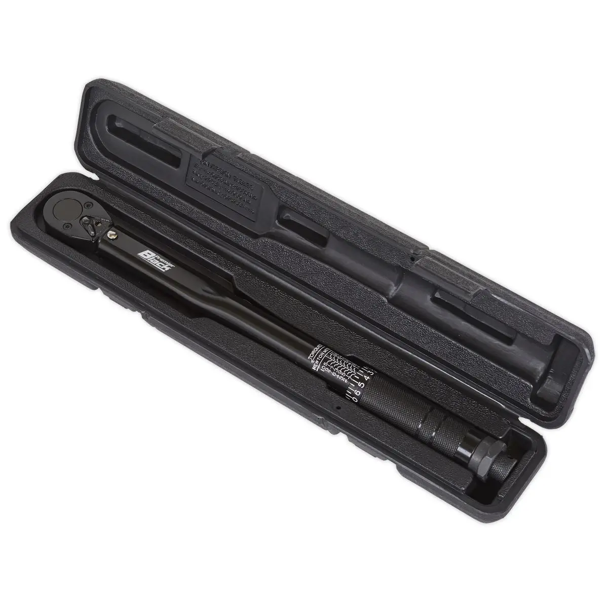 Sealey Premier Black Micrometer Torque Wrench 3/8"Sq Drive Calibrated Premier Black - Image 3