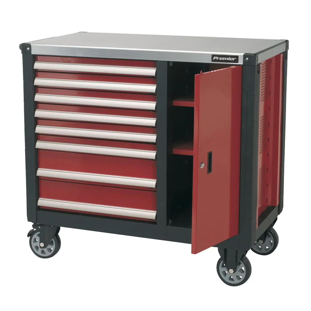 Sealey Premier Mobile Workstation 8 Drawer with Ball-Bearing Slides - Image 2