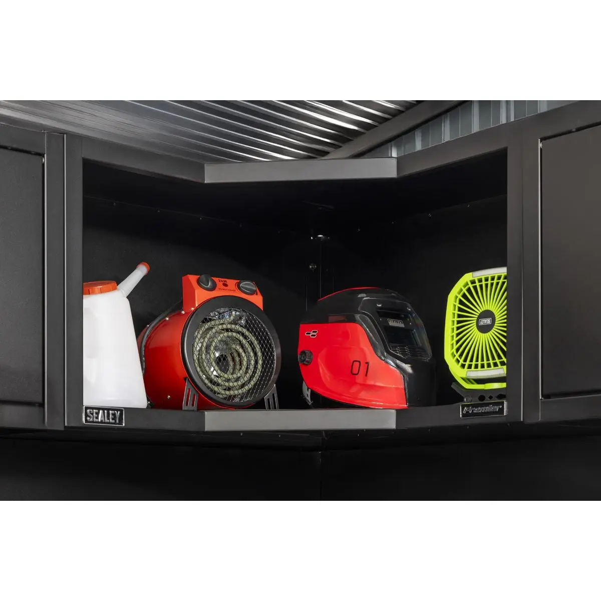 Sealey Premier Modular Corner Wall Cabinet 930mm Heavy-Duty - Image 7