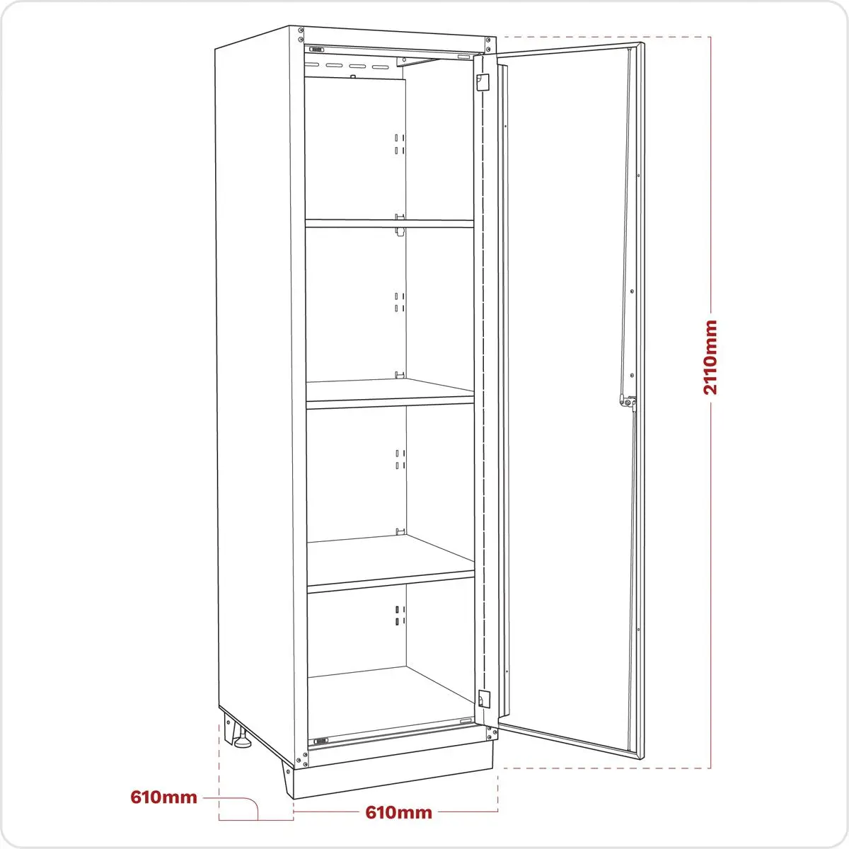 Sealey Premier Modular Full Height Floor Cabinet 2110mm - Heavy-Duty - Image 7