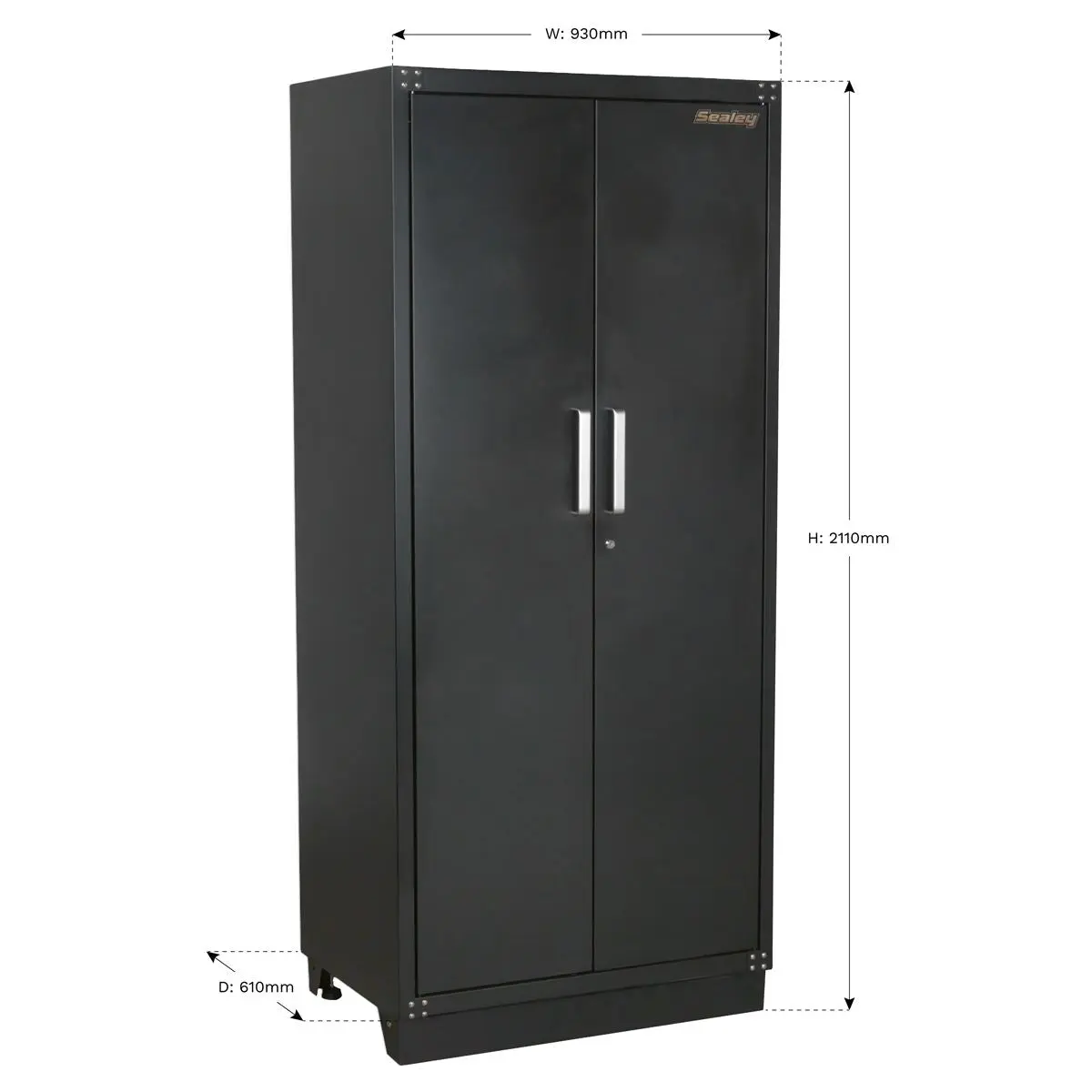 Sealey Premier Modular 2 Door Full Height Floor Cabinet 930mm Heavy-Duty - Image 6