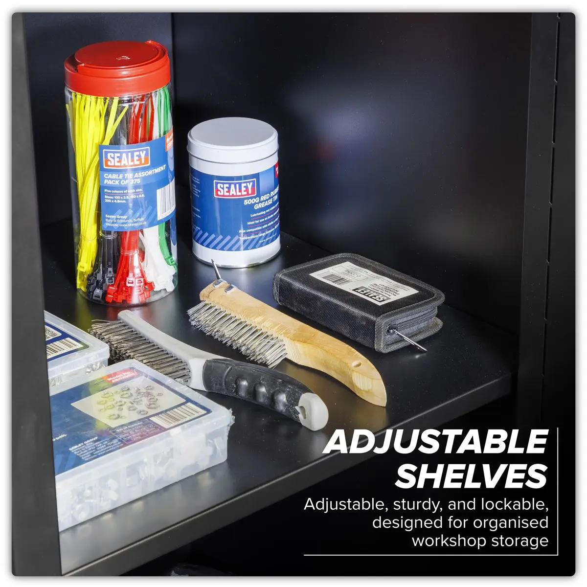 Sealey Premier Premier 1.7m Corner Storage System - Stainless Worktop - Image 15