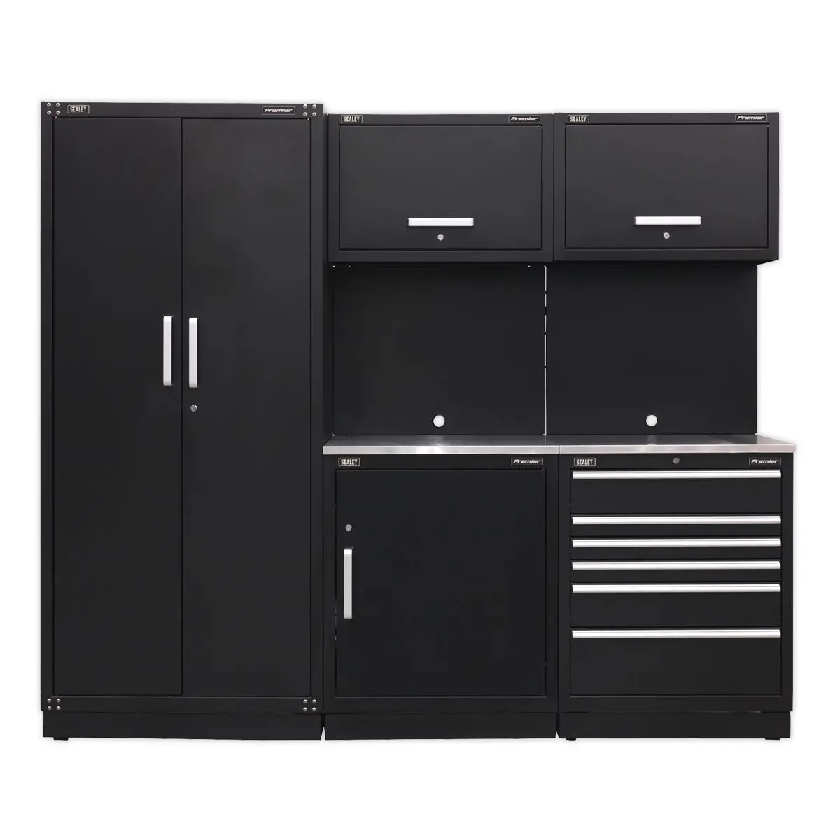 Sealey Premier Premier 2.5m Storage System - Stainless Worktop