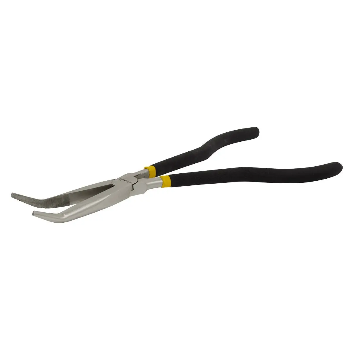 Sealey Premier Needle Nose Pliers 280mm Offset Ni-Fe Finish - Image 2