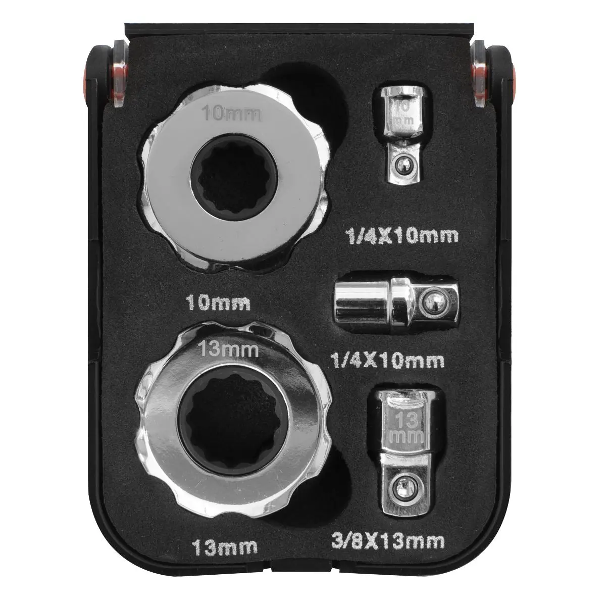 Sealey Premier Palm Ratchet Set 5pc 1/4" & 3/8"Sq Drive - Image 2