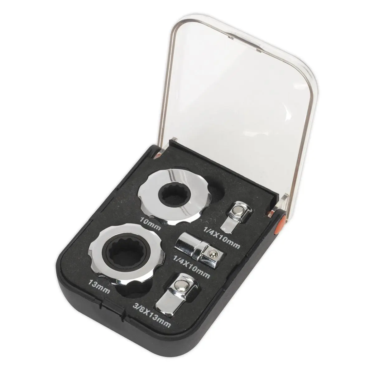 Sealey Premier Palm Ratchet Set 5pc 1/4" & 3/8"Sq Drive - Image 4