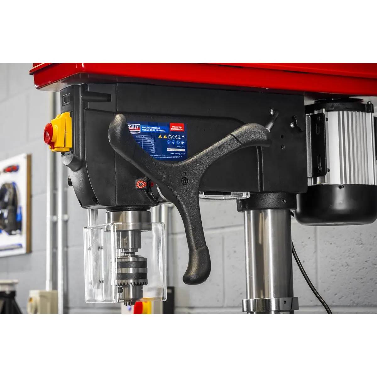 Sealey Premier Floor Standing Pillar Drill 12-Speed 1100W/230V - Image 14