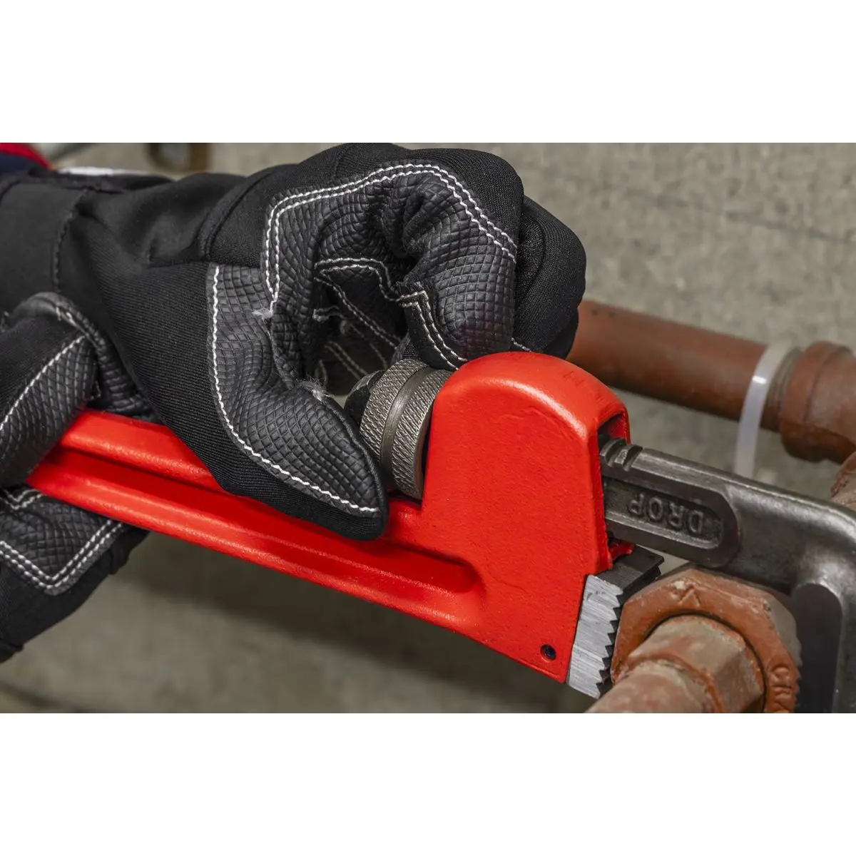 Sealey Premier Cast Steel Pipe Wrench European Pattern 300mm - Image 8