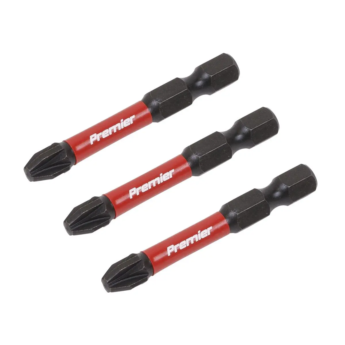 Sealey Premier Pozi #3 Impact Power Tool Bits 50mm - 3pc - Image 3