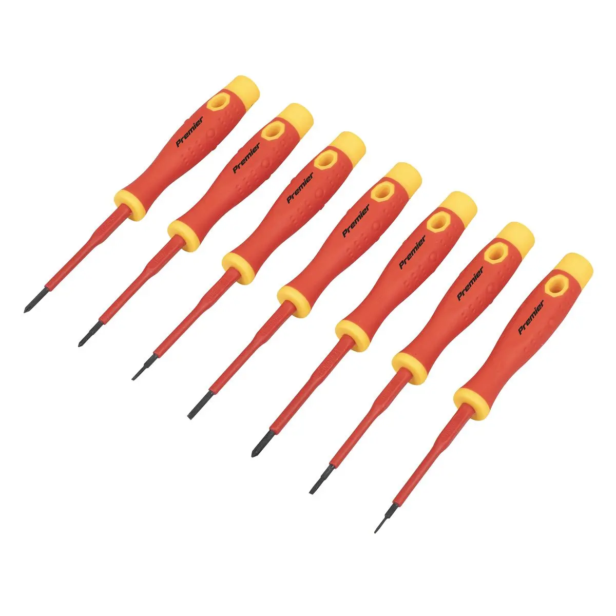 Sealey Premier Precision Screwdriver Set 7pc - VDE Approved