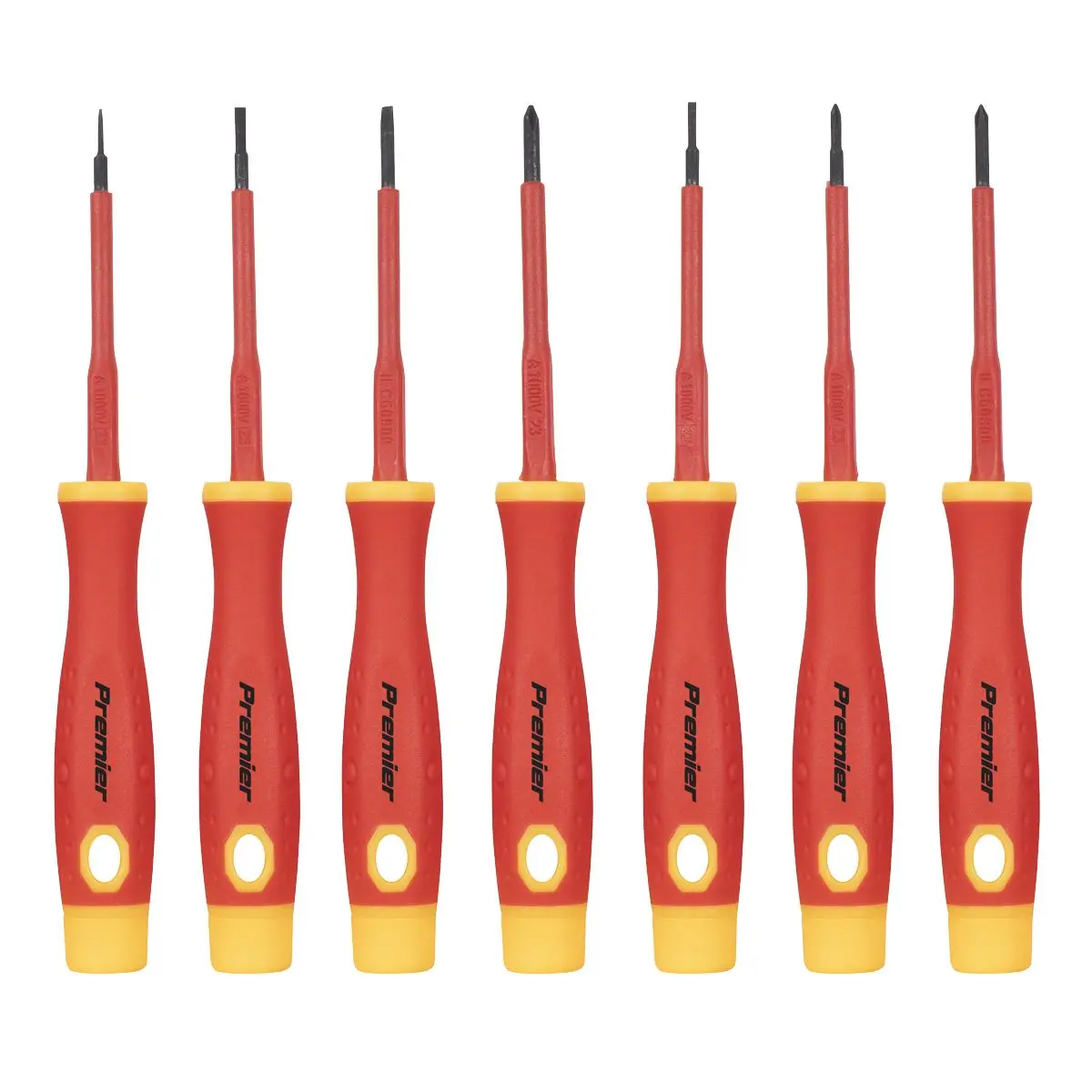 Sealey Premier Precision Screwdriver Set 7pc - VDE Approved - Image 3