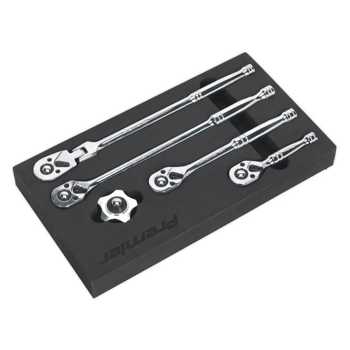 Sealey Premier Ratchet Wrench Master Set 5pc 3/8"Sq Drive - Image 4