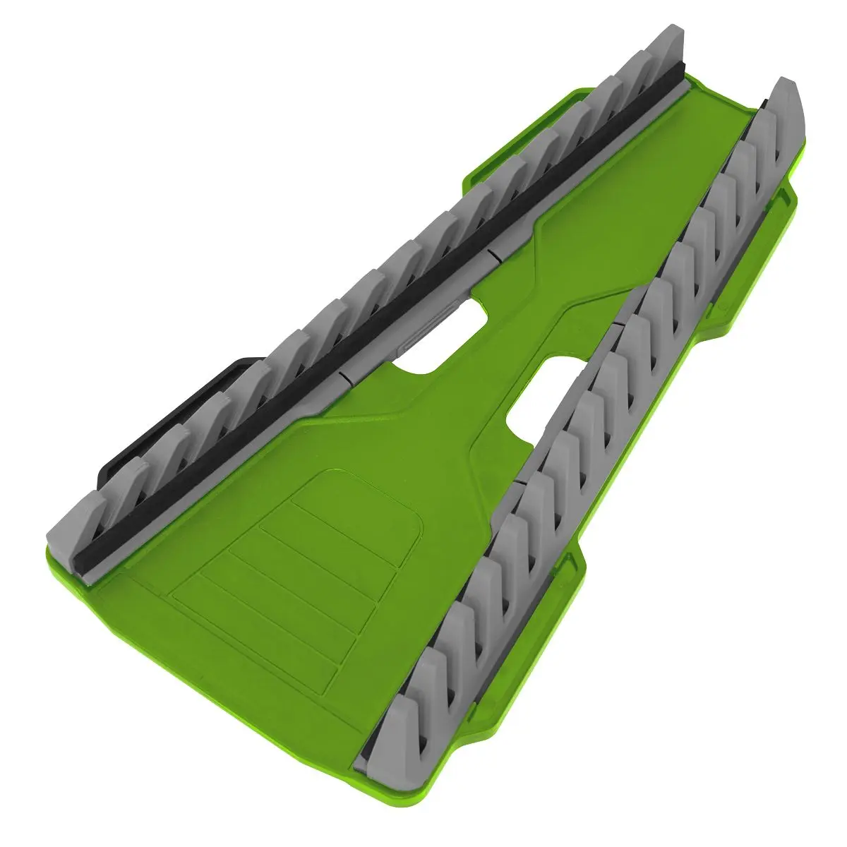 Sealey Premier Reversible Spanner Rack 16pc Hi-Vis Green - Image 2
