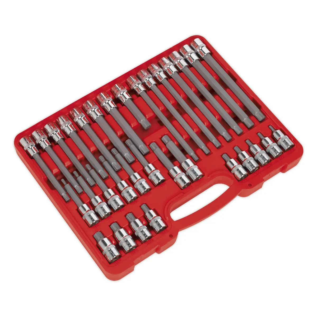 Sealey Premier Ribe Socket Bit Set 32pc 1/2"Sq Drive - Image 5