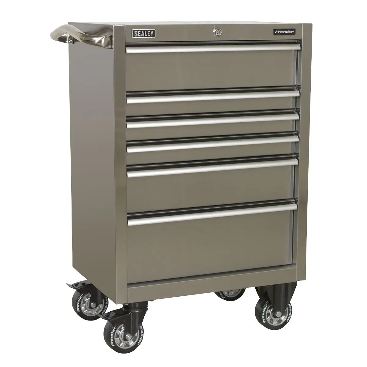Sealey Premier Rollcab 6 Drawer 675mm Stainless Steel Heavy-Duty