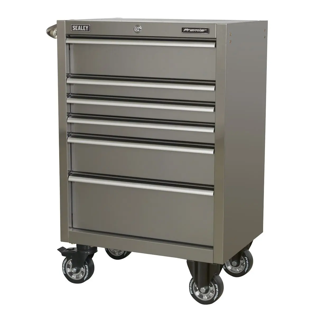 Sealey Premier Rollcab 6 Drawer 675mm Stainless Steel Heavy-Duty - Image 3